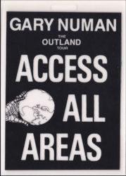 Gary Numan 1991 Outland Access Pass
